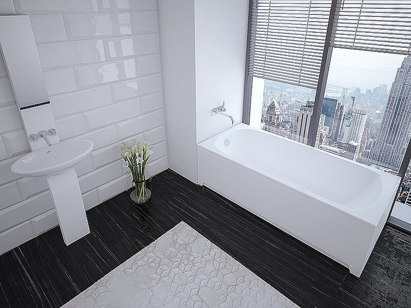 Ванна Aquatek Ника 150x75 NIK150-0000001 белая купить в интернет-магазине Sanbest