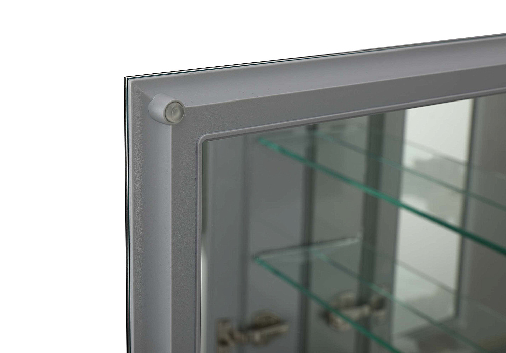 Зеркальный шкаф Aquqtek AQ7508-MC 50,8х66 хром в ванную от интернет-магазине сантехники Sanbest