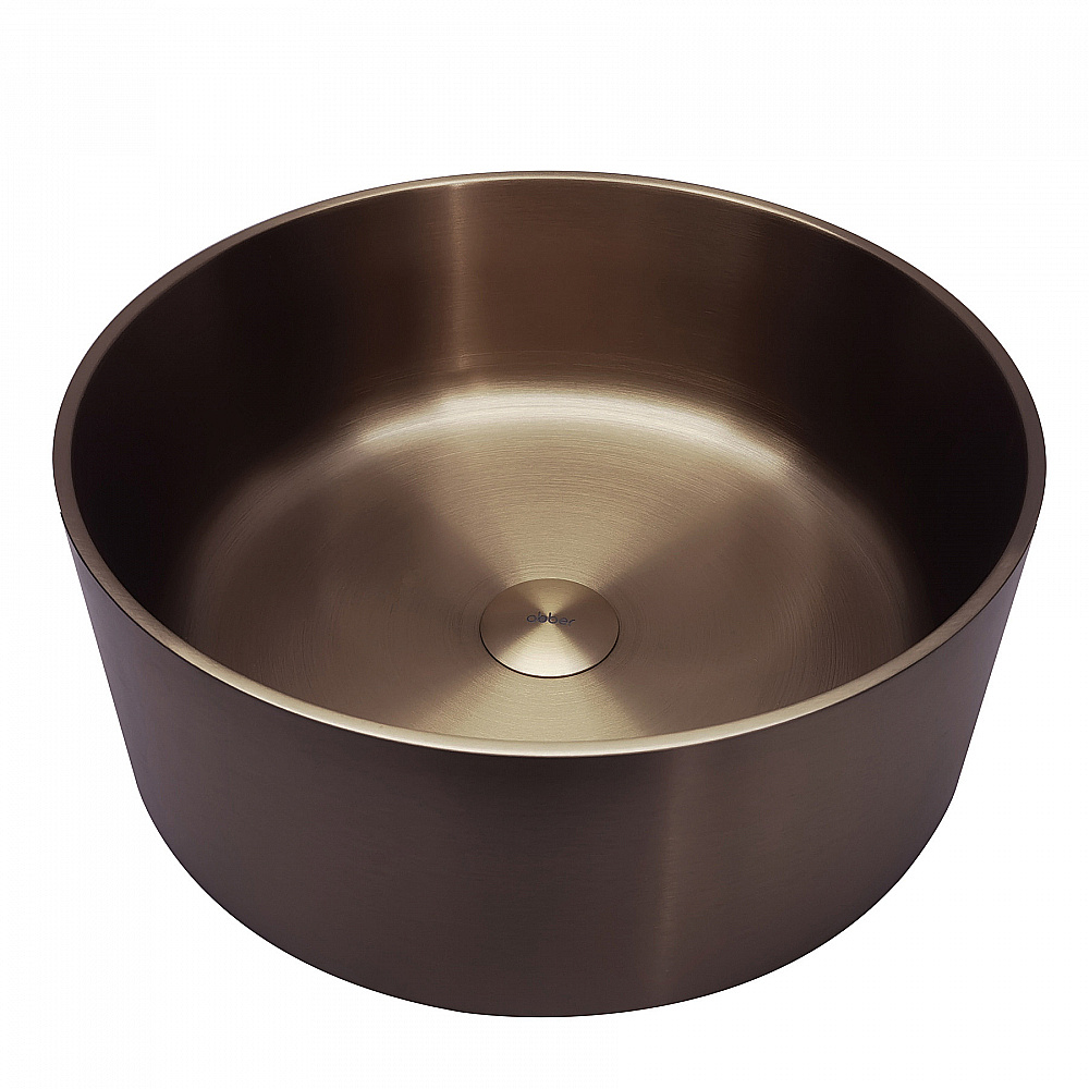 Раковина накладная ABBER Wasser Kreis 40 AF2407MRG розовое золото матовое купить в интернет-магазине Sanbest