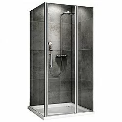 Душевой уголок ABBER Sonnenstrand AG04140S-S90 стекло прозрачное/профиль хром купить в интернет-магазине Sanbest