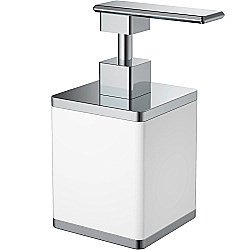 Диспенсер Boheme 10969-W-CR белый/хром купить в интернет-магазине сантехники Sanbest