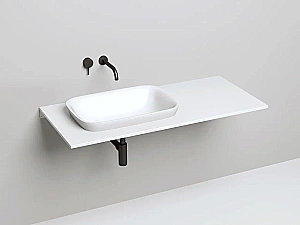 Раковина врезная сверху столешницы Salini MAREA 02 1802202M 59,8 из искусственного камня S-Stone, белая матовая купить в интернет-магазине Sanbest