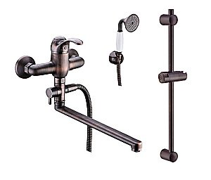 Смеситель для ванны WasserKRAFT A1302L.049.055 слив-перелив, темная бронза купить в интернет-магазине сантехники Sanbest