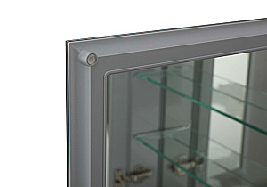 Зеркальный шкаф Aquqtek AQ7508-MC 50,8х66 хром в ванную от интернет-магазине сантехники Sanbest