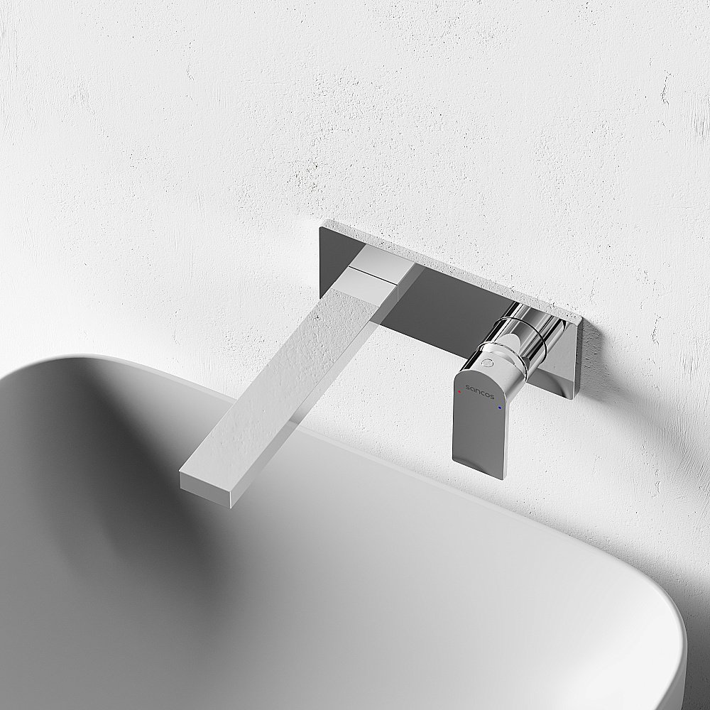 Смеситель для раковины Sancos Studio SC9017CH хром купить в интернет-магазине сантехники Sanbest