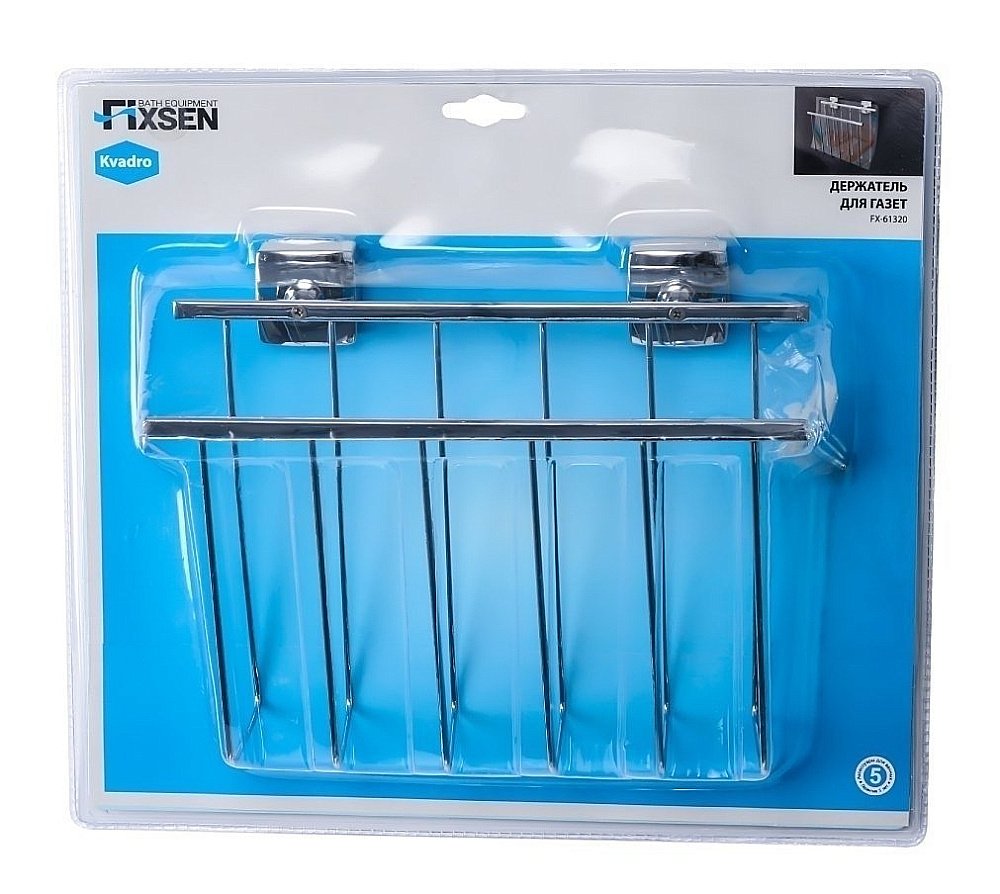 Газетница FIXSEN Kvadro FX-61320 купить в интернет-магазине сантехники Sanbest