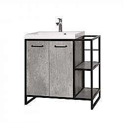 Тумба под раковину Style Line Лофт 1.1 60/80 Бетон купить в интернет-магазине сантехники Sanbest