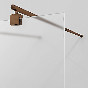 Душевое ограждение WasserKRAFT Vechte 60W46RG-MG 110 фиксатор розовое золото/стекло матовое купить в интернет-магазине Sanbest