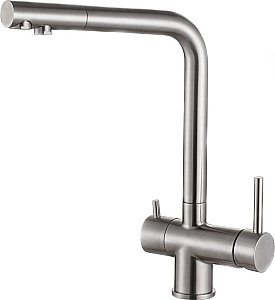 Смеситель для кухни Zorg Inox SZR-7039 Сталь купить в интернет-магазине сантехники Sanbest