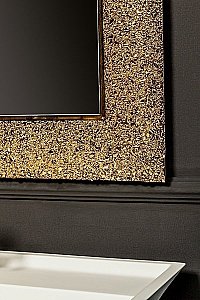 Зеркало Boheme Aura 60 Золото в ванную от интернет-магазине сантехники Sanbest