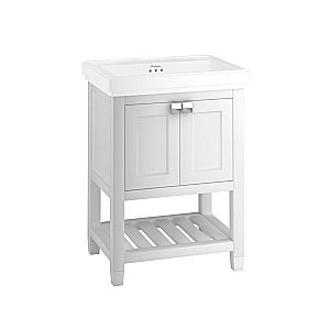 Тумба с раковиной без отверстий Burlington Riviera RIVF650W-R для ванной в интернет-магазине Sanbest