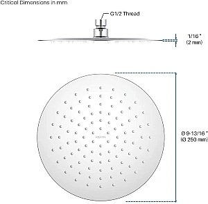 Верхний душ Aquatek AQ2073CR хром купить в интернет-магазине сантехники Sanbest