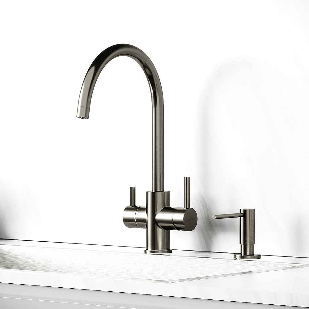 Смеситель для кухни Sancos Taper SC4012GG вороненая сталь купить в интернет-магазине сантехники Sanbest