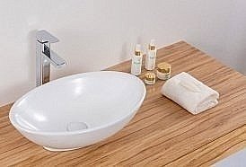 Раковина накладная Gid Lago 52 Wm9021 51193 белая матовая купить в интернет-магазине Sanbest