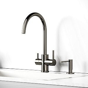 Смеситель для кухни Sancos Taper SC4012GG вороненая сталь купить в интернет-магазине сантехники Sanbest