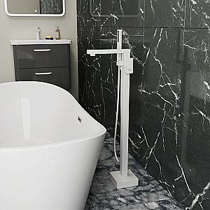 Смеситель для ванны D&K Bayern.Liszt DA1516008 белый матовый купить в интернет-магазине сантехники Sanbest