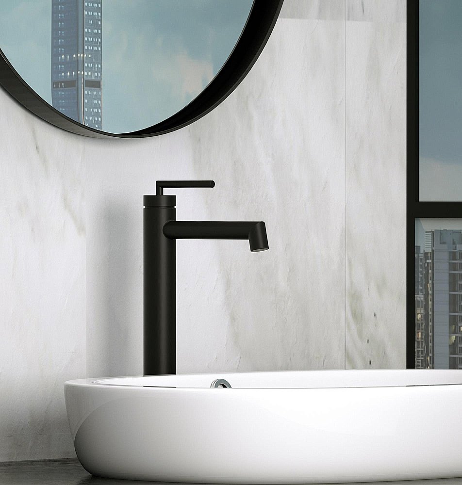 Смеситель для раковины BelBagno ACQUA LMC-NERO черный матовый купить в интернет-магазине сантехники Sanbest