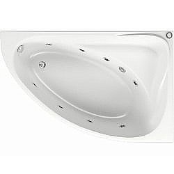 Ванна акриловая с гидромассажем BAS МИЛАН ВГ00343 170x110 правая купить в интернет-магазине сантехники Sanbest
