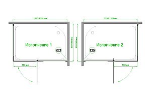 Душевой уголок Royal Bath RB 90х130 HPVD-C-CH стекло матовое/профиль хром купить в интернет-магазине Sanbest