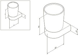 Стакан для зубных щеток AM.PM Sensation A3034300 купить в интернет-магазине сантехники Sanbest