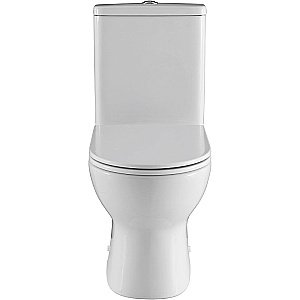 Унитаз напольный Aquanet Ray 326011 безободковый, с бачком, с крышкой микролифт, слив торнадо купить в интернет-магазине Sanbest