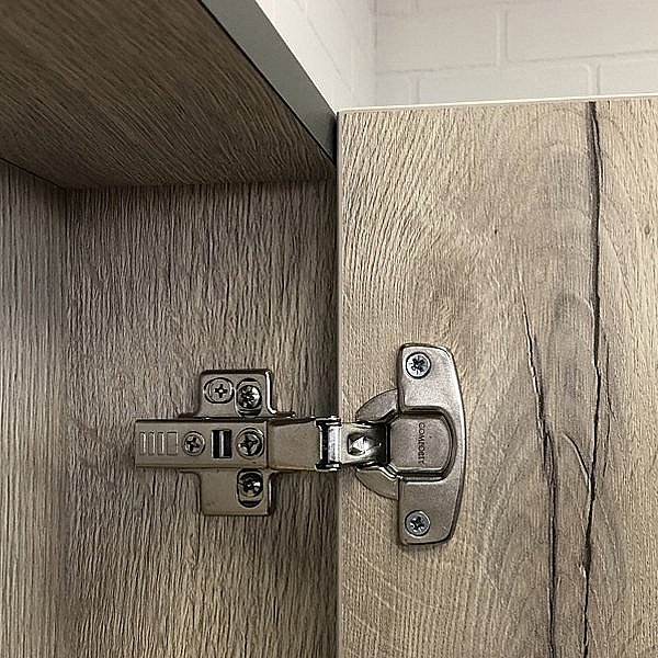 Зеркальный шкаф Comforty Вена 00-00009271 55 дуб дымчатый купить в интернет-магазине сантехники Sanbest