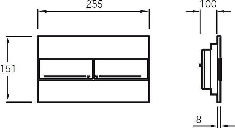 Кнопка для инсталяции Jacob Delafon E4316-CP хром купить в интернет-магазине сантехники Sanbest