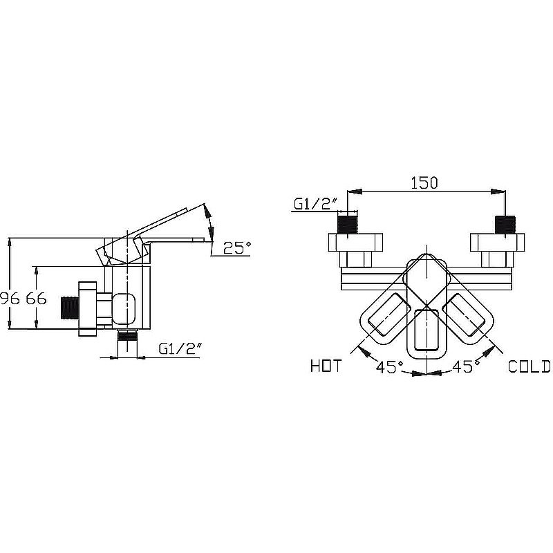 Смеситель для душа Kaiser Sharp 64077 купить в интернет-магазине сантехники Sanbest