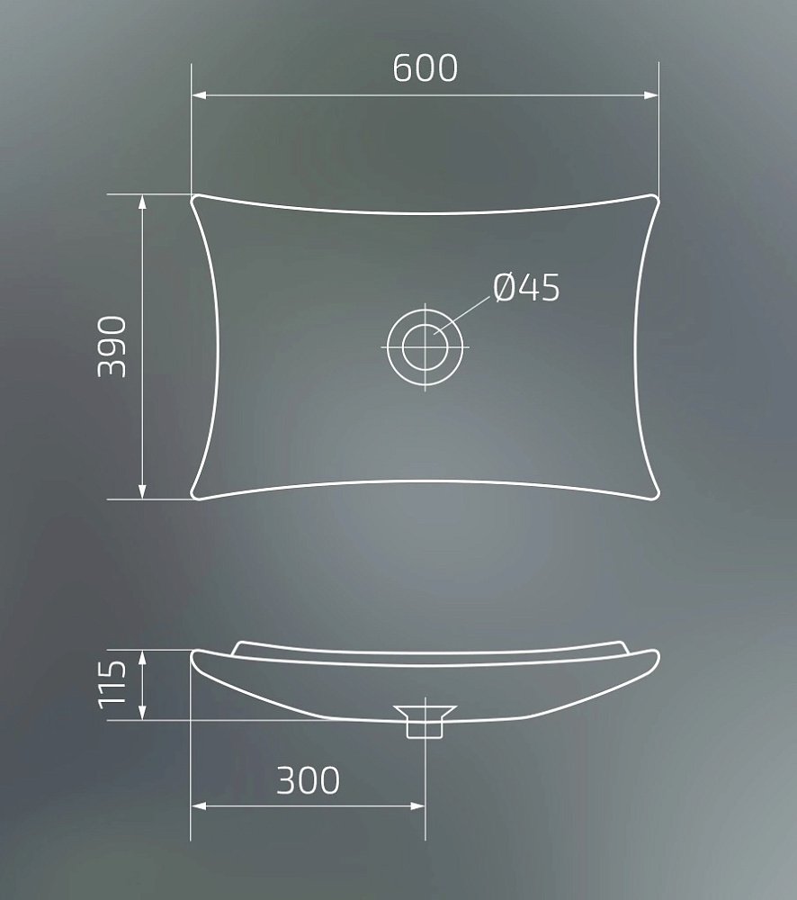 Раковина GID N9177 купить в интернет-магазине Sanbest