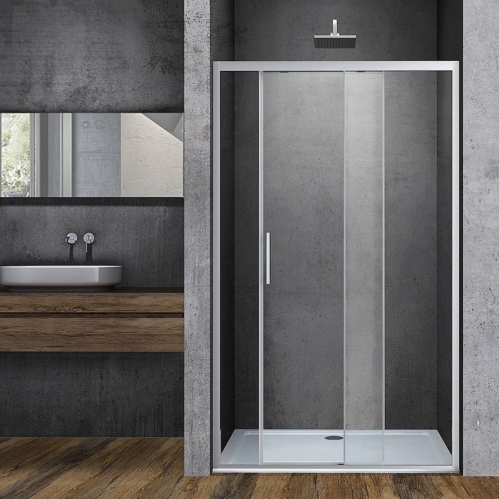 Душевая дверь Vincea SOFT VDS-3SO 120 черный/прозрачное купить в интернет-магазине Sanbest