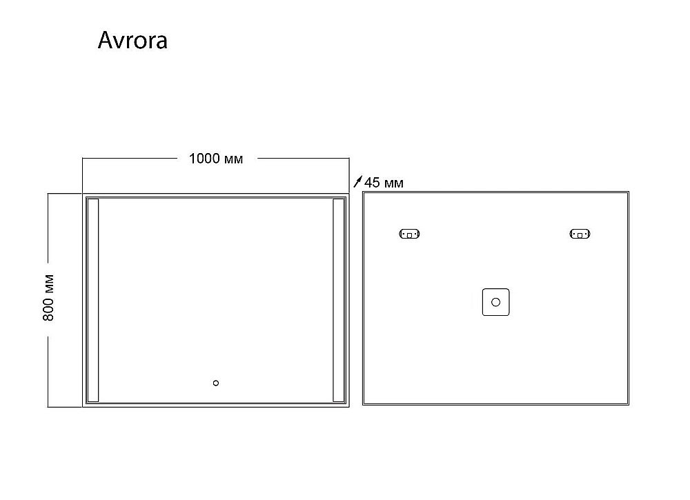 Зеркало GROSSMAN Avrora 1110080 100x80 в ванную от интернет-магазине сантехники Sanbest