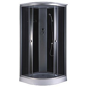 Душевая кабина Loranto CS-881EA13TM/B-90 90x90 прозрачное стекло/профиль черный матовый купить в интернет-магазине Sanbest