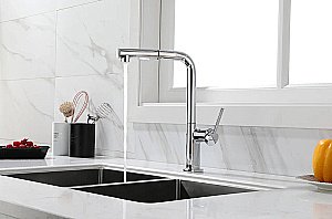 Смеситель для кухни Paulmark Neo Ne214419-CR хром купить в интернет-магазине сантехники Sanbest