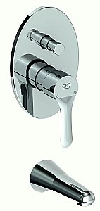 Смеситель для ванны с душем GPD FELIS MAB75 купить в интернет-магазине сантехники Sanbest