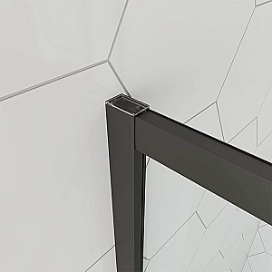 Душевой уголок Veconi Ottimo 90х90 OP10B-9090-01-C9 стекло прозрачное, профиль черный матовый купить в интернет-магазине Sanbest