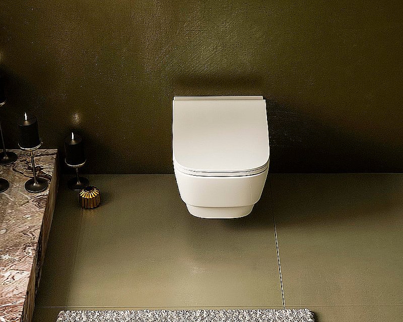 Унитаз Boheme Bello 971-2-MW белый матовый, безободковый, с функцией биде купить в интернет-магазине Sanbest