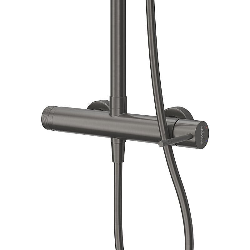 Душевая система Cezares RELAX-CD-GM оружейная сталь купить в интернет-магазине сантехники Sanbest