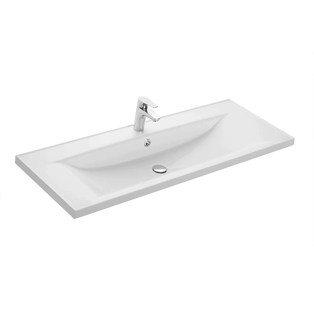 Раковина Акватон Айрис 120 1A729631AG010 белая купить в интернет-магазине Sanbest