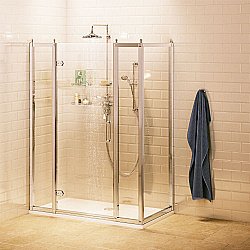 Душевой уголок Burlington C20/C16/C16/C14 140x90 стекло прозрачное/профиль хром купить в интернет-магазине Sanbest