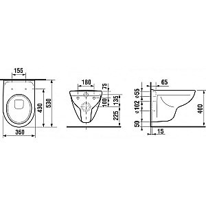 Унитаз подвесной Jika Lyra Plus 8.2338.0.000.000.1 белый купить в интернет-магазине Sanbest