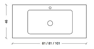 Тумба с раковиной Armadi Art Vallessi 100 зебрано глянец для ванной в интернет-магазине Sanbest