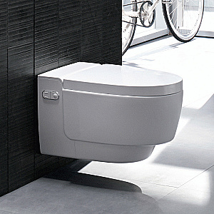 Унитаз-биде Geberit AquaClean Mera Comfort 146.210.11.1 белый, с крышкой микролифт, безободковый купить в интернет-магазине Sanbest