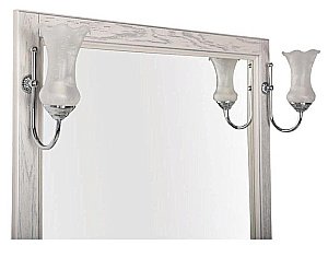 Зеркало Aquanet Тесса 105 жасмин/серебро в ванную от интернет-магазине сантехники Sanbest