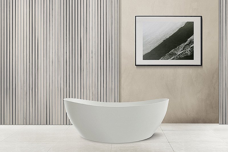 Ванна Abber Stein 180x85 AS9615-1.8 белая матовая купить в интернет-магазине Sanbest