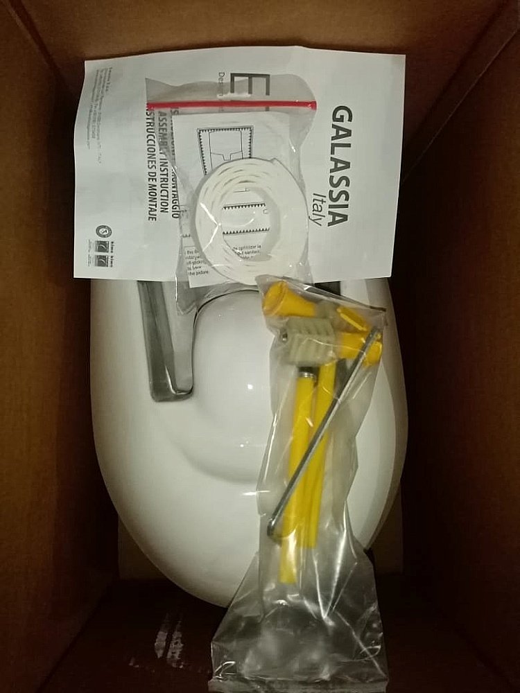 Унитаз подвесной Galassia Ergo 7109 белый купить в интернет-магазине Sanbest