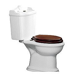 Унитаз напольный Azzurra Jubilaeum JUB100/MBS белый/кнопка хром слив в пол, с бачком купить в интернет-магазине Sanbest