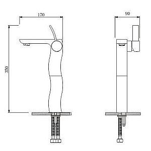 Смеситель для раковины Schein Swing купить в интернет-магазине сантехники Sanbest