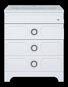 Тумба с раковиной Misty Лейла -100 Пр-Лей01100-013Я белая для ванной в интернет-магазине Sanbest