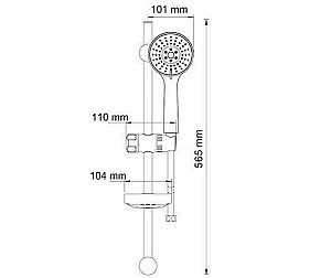 Душевая гарнитура WasserKRAFT A005 купить в интернет-магазине сантехники Sanbest
