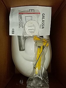 Унитаз подвесной Galassia Ergo 7109 белый купить в интернет-магазине Sanbest